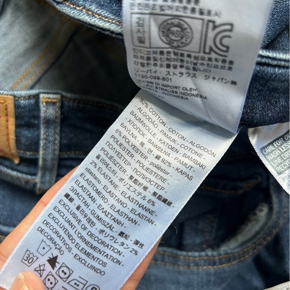 Levi’s 721 High Rise Skinny Jeans Denim Distressed Casual 28 - Picture 7 of 7